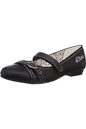 QS by s.Oliver 42406 - Mary Jane de Material sintético niña, Color Negro, Talla 33