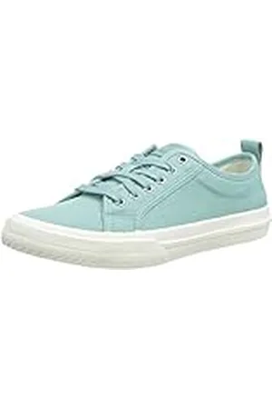 Clarks Roxby Lace, Zapatillas Mujer, Azul (Turquoise Canvas), 41 EU