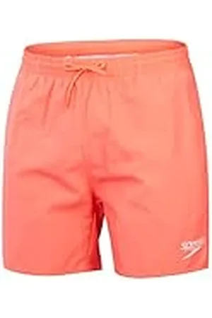 Speedo Bañador Watershort de 16" | Secado rápido | Ajuste cómodo | Estilo clásico | Cintura con cordón Short de Agua para Hombre, Rojo Sirena, L