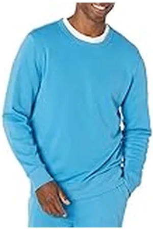 Amazon Sudadera en felpa francesa ligera con cuello redondo y manga larga (disponible en talla grandes y largos especiales) Hombre, , S