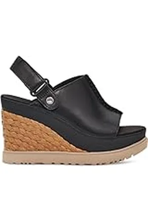 UGG Abbot-Tobogán Ajustable, Sandalias deslizantes Mujer, Black, 41 EU