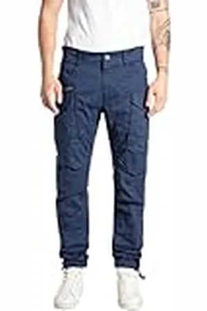 Replay Pantalón cargo para hombre confeccionado en cómodo algodón, azul (Mariner Navy 792), 33W / 30L