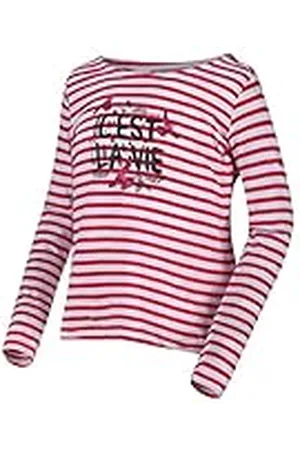 Regatta Carmella - Camiseta Estampada A Rayas De Manga Larga T-Shirts/Polos/Vests, Unisex niños, , 5-6