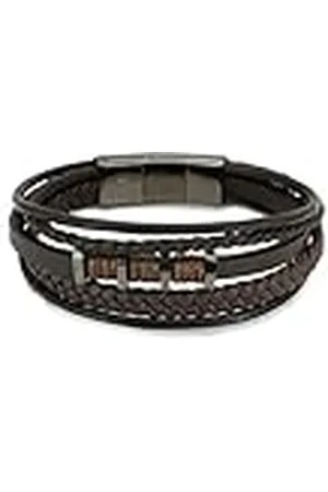 Fynch-Hatton Fynch Hatton Pulsera FHJ-0041-B-19 Gun, 19 cm, Cuero, No es una piedra preciosa