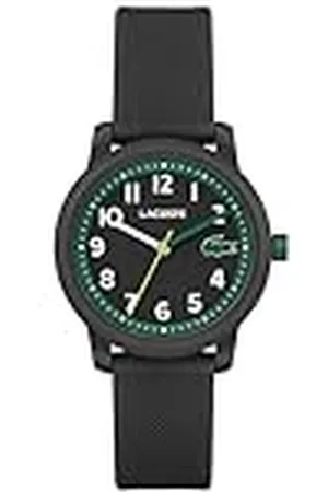 Lacoste Reloj Analógico de Cuarzo para Niños Colección .12.12 Kids con Correa de Silicona Negra - 2030042