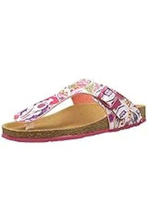 Desigual Bio3 Hearts, Sandalias con Tira a T Mujer, Blanco (White 1000), 37 EU