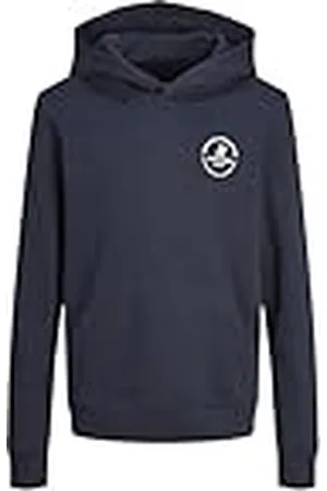 JACK & JONES JACK&JONES JUNIOR JJESWIFT Sweat Hood Noos JNR Sudadera con Capucha, Navy Blazer, 176 para Niños