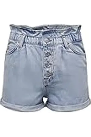ONLY ONLCUBA Life Paperbag DNM Shorts Noos Pantalones Cortos de Jean, , S para Mujer