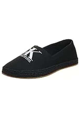 Calvin Klein Jeans Hombre Alpargatas Essential Monogram Zapatillas de Tela, Negro (Triple Black), 40