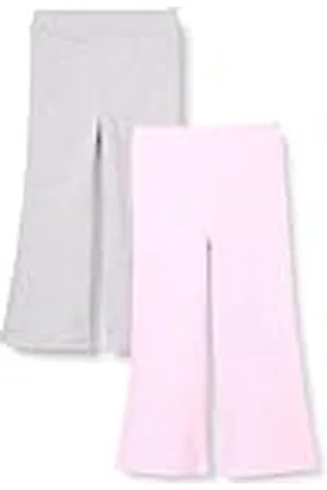 Amazon Legging de Punto de Corte Ceñido con Pernera Acampanada Niña, Pack de 2, , 9 años