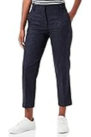 Tommy Hilfiger Slim Straight Wool Pant, Mujer, Desert Sky, 40
