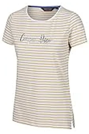 Regatta Olwyn - Camiseta De Manga Corta Y Algodón Coolweave A Rayas T-Shirts/Polos/Vests, Mujer, , 10