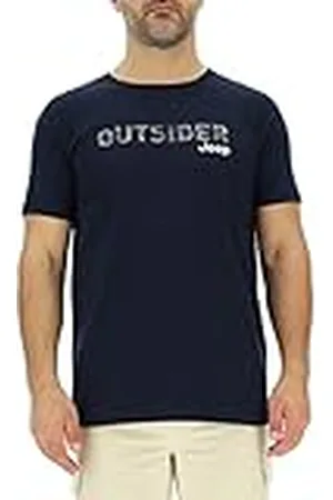 Jeep J Camiseta Hombre Outsider-Estampado Grande Mapa J23S T-Shirt, , S