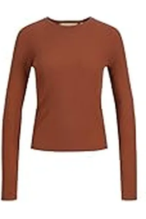 JJXX Jxtaya LS Ribbed-Jersey de Punto con Cuello Redondo Suéter, , M para Mujer