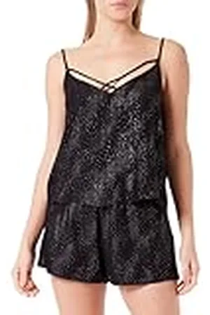 Koton Patterned Binding Detail Spaghetti Strappy Pyjama Top Camisa, , 40 De Las Mujeres