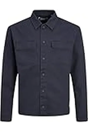 JACK & JONES Jjeon Camiseta de Manga Corta LS Noos Jnr Camisa, Blazer Azul Marino, 140 cm para Niños
