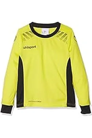 Uhlsport Goal Camiseta de Portero de Manga Larga, Hombre, Amarillo Flúor/Negro, 116