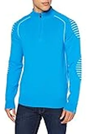 Falke Mock Zip-Camiseta de Manga Larga Hombre, Osiris, Large