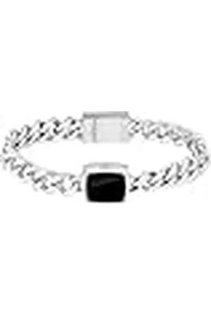 HUGO BOSS Jewelry Pulsera para Hombre Colección ODELL en Acero Inoxidable Con Ónix Negro
