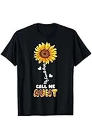 NoBrand Mi gente favorita me llama tía girasol Camiseta