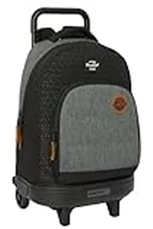 Safta BLACKFIT8 Old School - Mochila Grande con Ruedas, Compacta, Extraíble, Ideal para Niños de Diferentes Edades, Cómoda y Versátil, Calidad y Resistencia, 33x22x45 cm