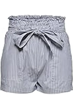 ONLY Shorts de Mujer Paperbag con cinturón, Cintura Media elástica, Color: , Talla:S
