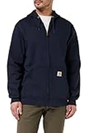 Carhartt Hombre, Sudadera Con Cierre De Cremallera Completo, Ajuste Holgado, Tejido De Grosor Medio, , L