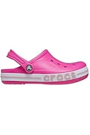 Crocs Unisex Niño Bayaband Clog K Zueco, Electric Pink/Petal Pink, 29/30 EU
