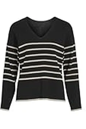 VILA Viostria V-Neck L/S Rev Top-Noos Jersey de Punto, , XL para Mujer