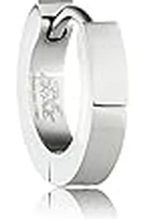 SAVE BRAVE Pendientes de aro Hombre acero inoxidable - SBE-INDIA-2