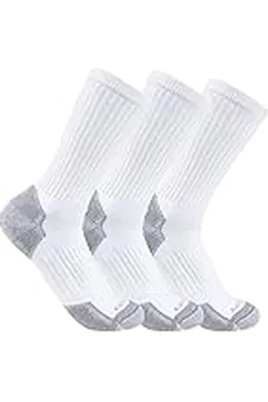 Carhartt Midweight Cotton Blend Sock 3 Pack Calcetines, , M para Hombre