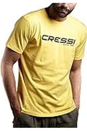 Cressi T-Shirt, Man, Amarillo Negro, XL