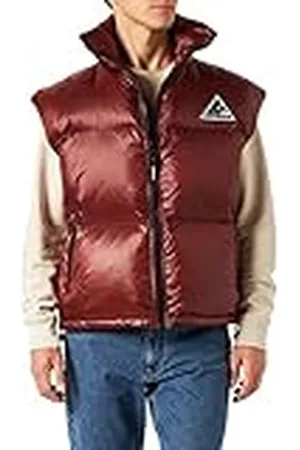 Roberto Cavalli Chestnut - Chaleco acolchado para hombre, talla 48