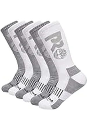 Timberland Pack de 6 Calcetines para Botas, Color Gris Medio, L 12 para Hombre