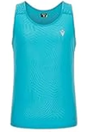 macron Run Start Scd Placid Singlet Print Nsky/Dnsky Man Camiseta de Tirantes, Hombres, , L