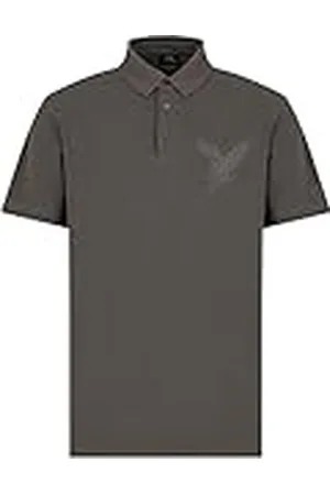 Armani Exchange AX Eagle Logo Regular Fit Piquet Polo, , XXL para Hombre