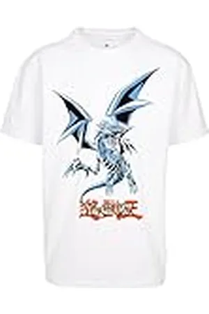 Mister Tee Yu-Ghi-Oh Blue Eyes White Dragon Heavy Oversize tee Camiseta, 4XL para Hombre