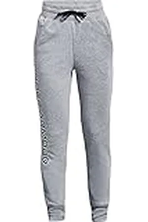 Under Armour Rival Fleece Joggers Leggings en los Tobillos, Gris y Negro, L para Niñas