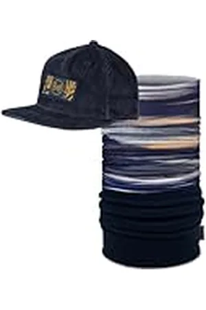 Buff ® Dúo Pack Senderismo Chill Trucker Gorra Dister Navy Negra y Braga de Cuello Polar Arky Navy Talla única Adulto