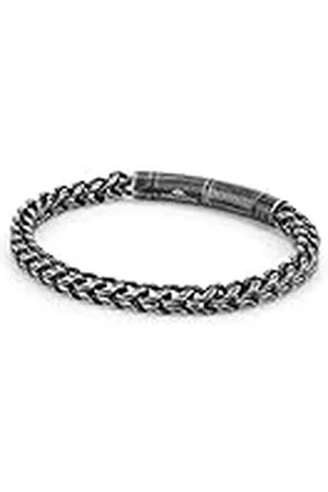Fynch-Hatton FHJ-0032-B-19 Pulsera, Acero Inoxidable Antiguo