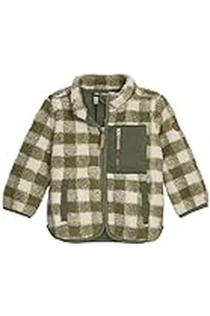 Killtec Chaqueta de forro polar para niños con cuello alto FIOW 50 MNS FLC JCKT, musgo, 86/92, 43362-000