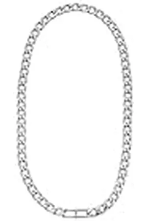 Fossil Heritage JF04769040 - Collar de acero inoxidable plateado para hombre, Length: 508mm+5.0mm, Width: 27.4mm, Acero inoxidable, No es una piedra preciosa