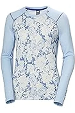 Helly Hansen W Lifa Merino Midw Gra Crew, Camisa Mujer, (Blue), XS