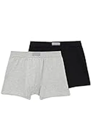 Abanderado Bóxer cerrado Línea Ocean Moda mpks Hombre x2, Multicolor (Negro/Gris Vigoré), 48