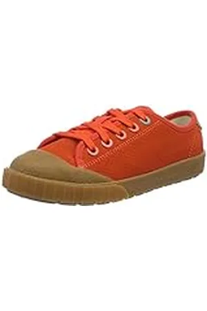 Clarks Cyrus Track K, Zapatillas, Naranja (Orange Suede-), 32.5 EU