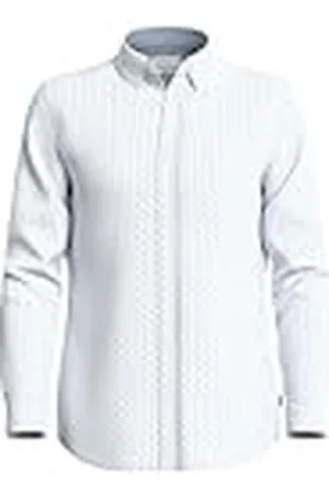 QS by s.Oliver 2140659 Camisa de Manga Larga, Corte Ajustado, Azul , XXL Hombre
