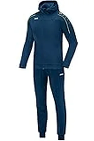 Jako Chándal unisex para niños Classico con capucha, poliéster, azul, talla 128 EU