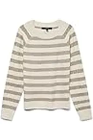 VERO MODA Vmdoffy LS O-Neck Blouse Ga Noos Jersey de Punto, , S para Mujer