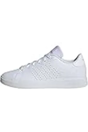 adidas Advantage Base 2.0 Shoes, Zapatos Mujer, Cloud White/Cloud White/Clear Pink, 42 EU