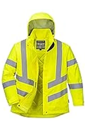 Portwest Chaqueta De Invierno De Alta Visibilidad Para Mujer, Tamaño: M, Color: Amarillo, LW74YERM